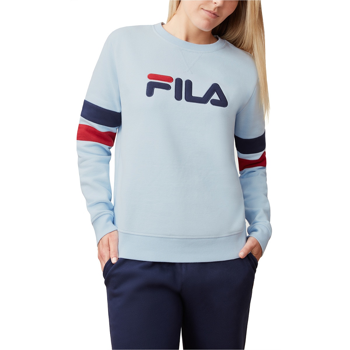 sudadera fila azul claro
