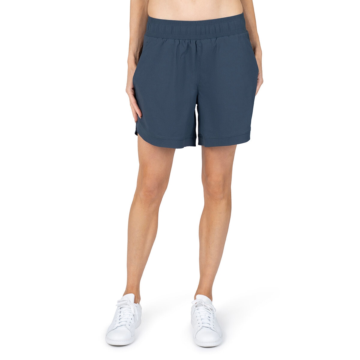 Tuff Apparel Shorts Deportivos para Dama Gris Mediana
