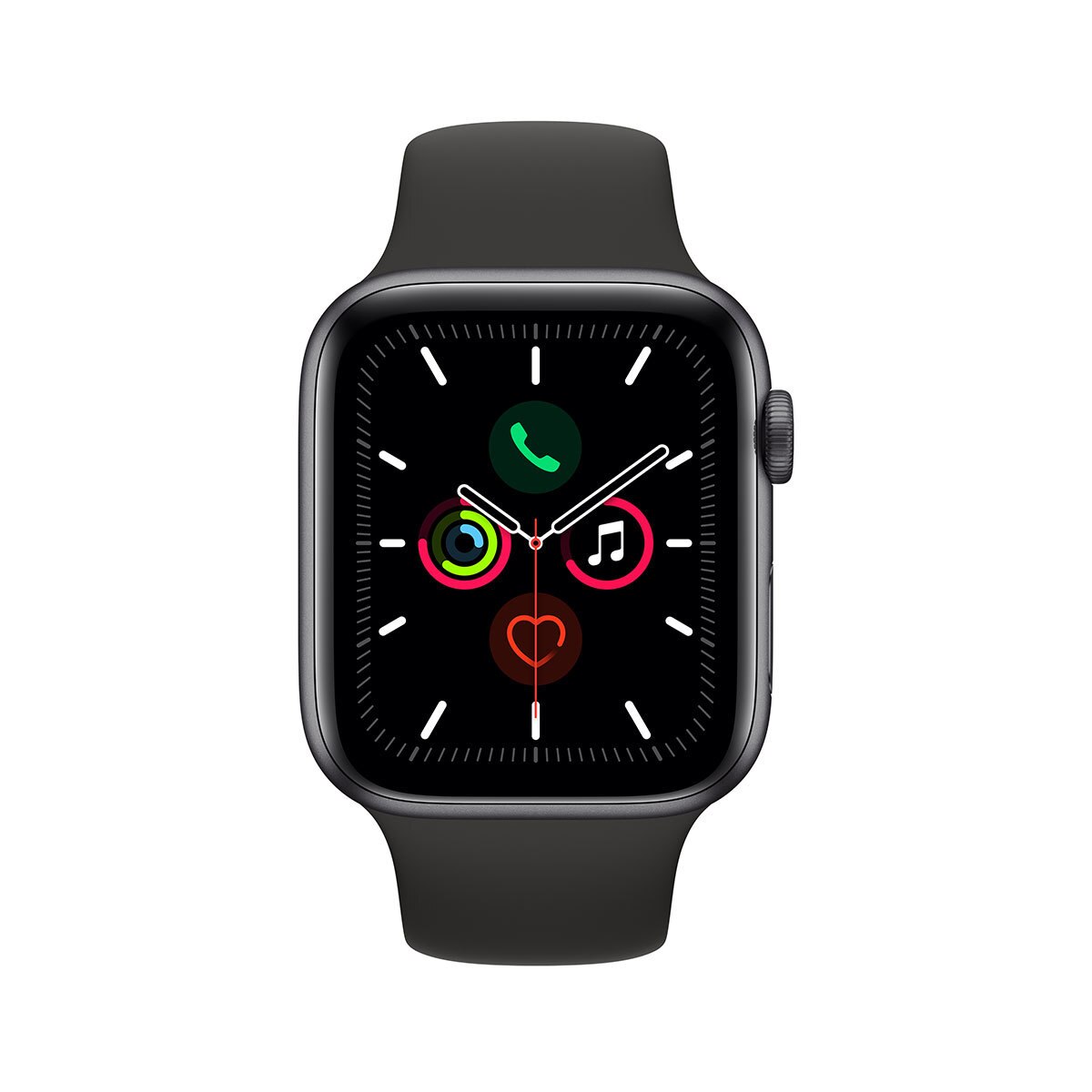Apple Watch Series 5 Caja De Aluminio De 44mm De Color Gris Espacial Con Correa De Color Negro Costco Mexico