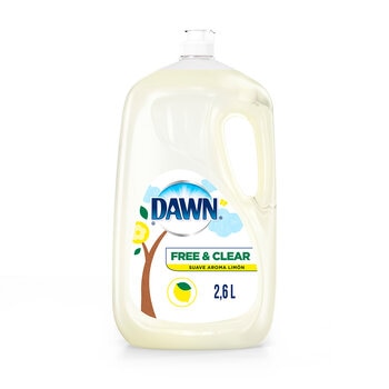 Dawn Free & Clear Líquido Lavatrastes  2.6 L