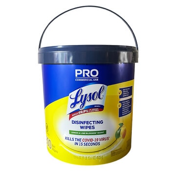 Lysol Pro Toallas Desinfectantes Cubeta con 800 pzs