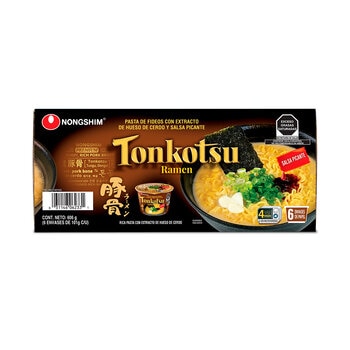 Nongshim Tonkotsu Ramen 6 pzas de 101 g