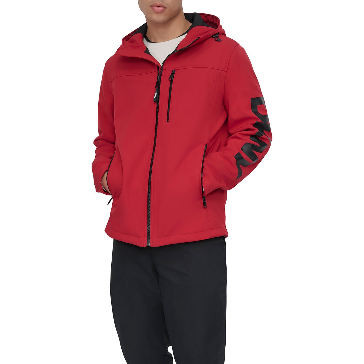 DKNY Chamarra para Caballero Rojo Extra Grande Costco