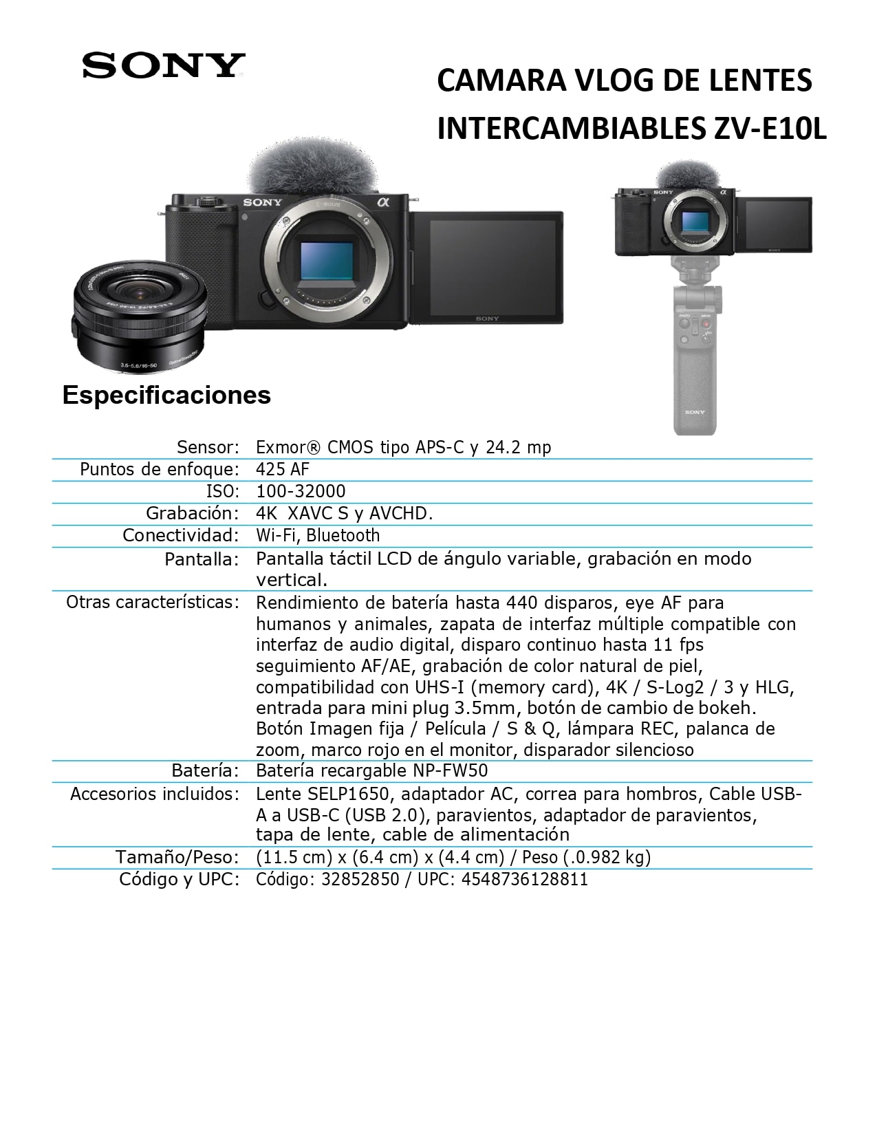 Sony Camara Vlog