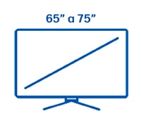 65 a 75 pulgadas