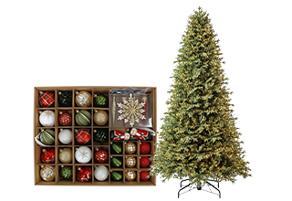 Compra tu árbol de navidad, esferas, series de luz y más