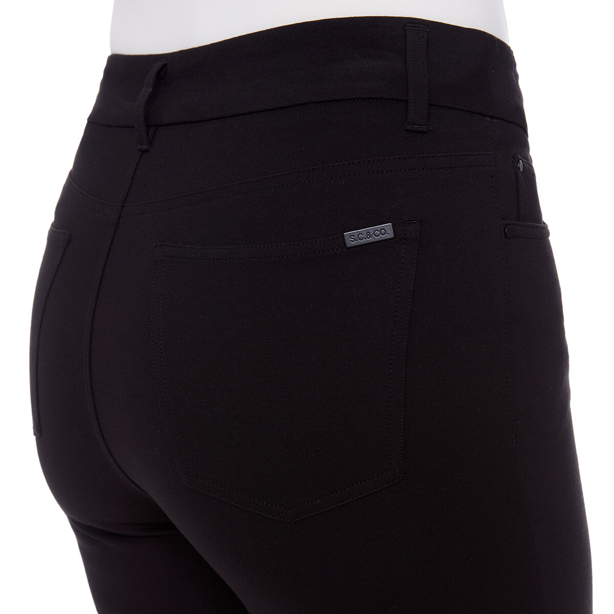 S.C. & CO. Pantalones para Dama Negro Grande