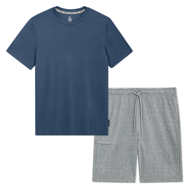 Eddie Bauer Pijama para Caballero Azul Grande