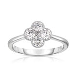 Anillo de Diamantes 0.75ctw, Oro Blanco 18K