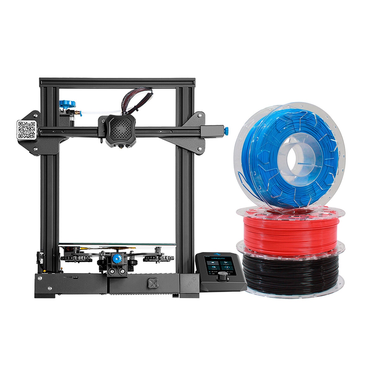 Creality Bundle Impresora 3D Ender 3V2 con 3 Filamentos