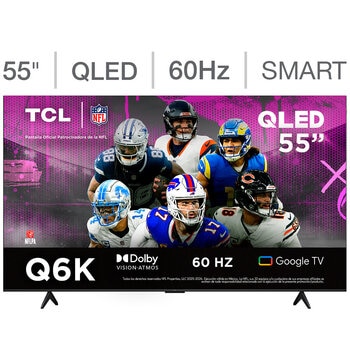 TCL Pantalla 55" QLED 4K Google TV