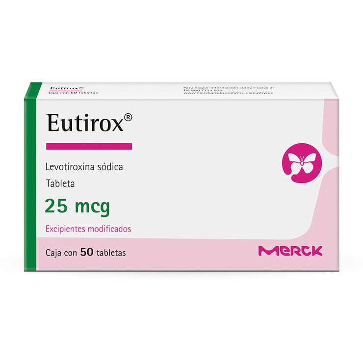 Eutirox 25 mg 50 Tabletas Eutirox 25 mg 50 Tabletas