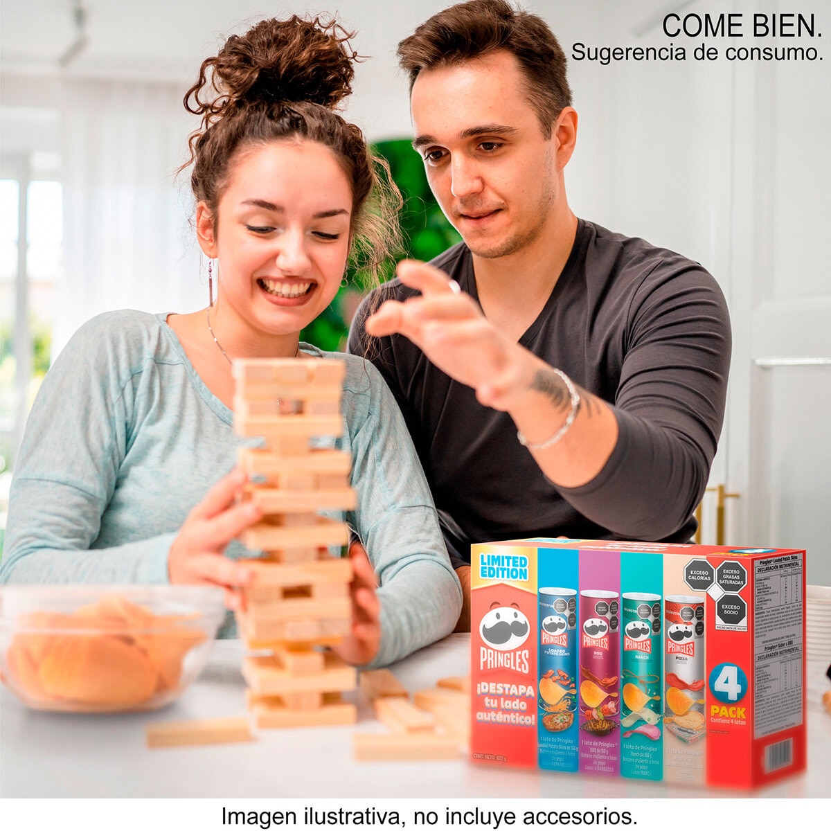 Pringles Botanas Crujientes a Base de Papa Sabores Surtidos 4/158 g