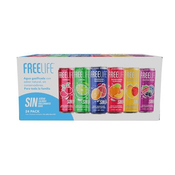 Free Life Bebida Gasificada con Extracto Natural 24 pzas de 355 ml