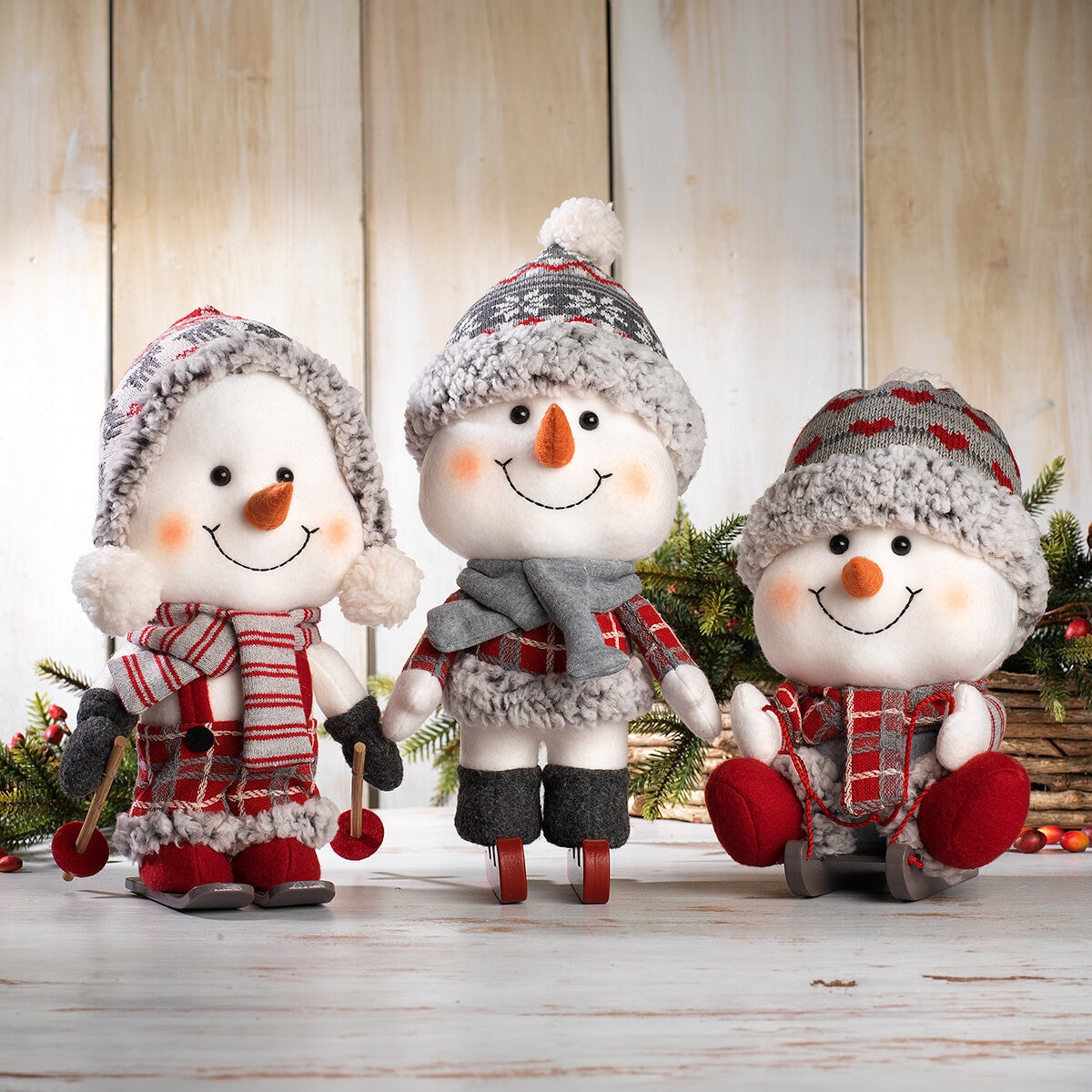 Set de 3 Muñecos de Nieve Costco México