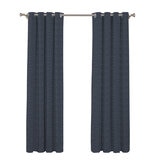 SUN + BLK, Cortinas con Bloqueo Total de Luz 132 cm x 241 cm, INDIGO 52X95