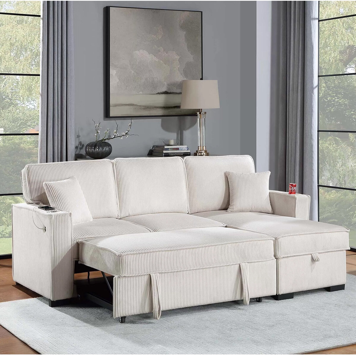 Bobkona, Eva, Sofá Cama Seccional Reversible Bobkona, Eva, Sofá Cama Seccional Reversible