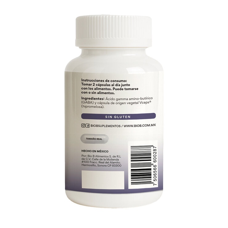 Bio B Gaba Ácido Gamma Amino-butírico 90 Cápsulas