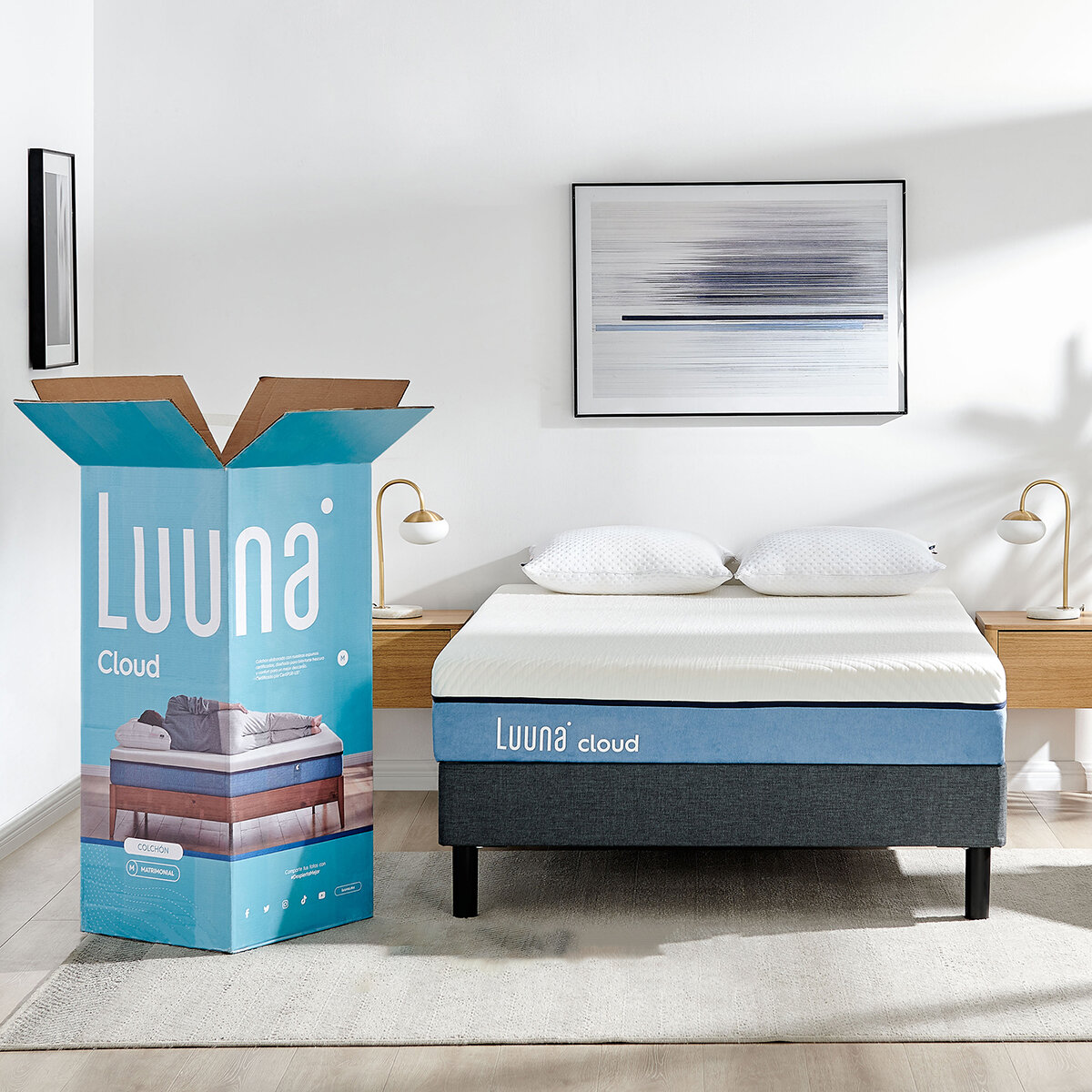 Luuna Cloud, Colchon Matrimonial, Memory Foam