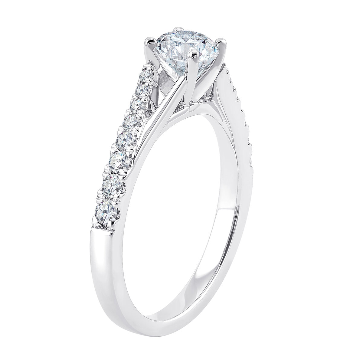 Anillo, 0.97ctw, en Platino