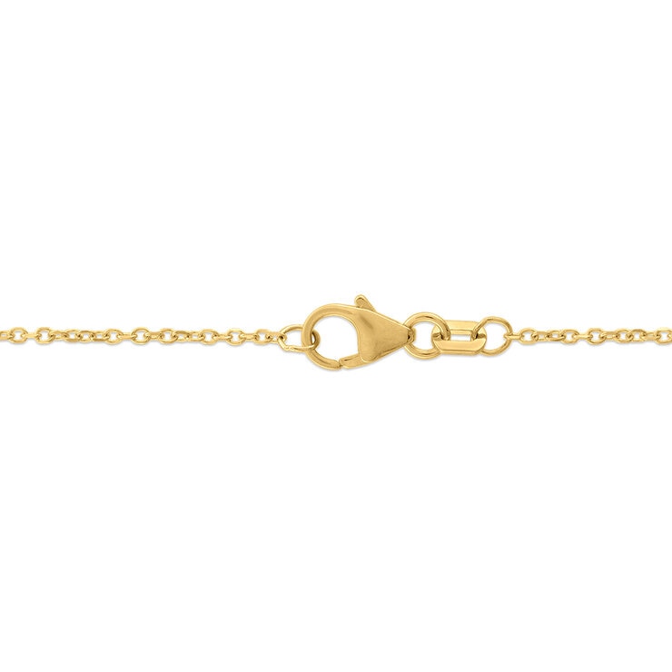 Collar, con Dije de Gota, Oro 14 K