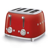 Smeg, tostador para 4 rebanadas, rojo