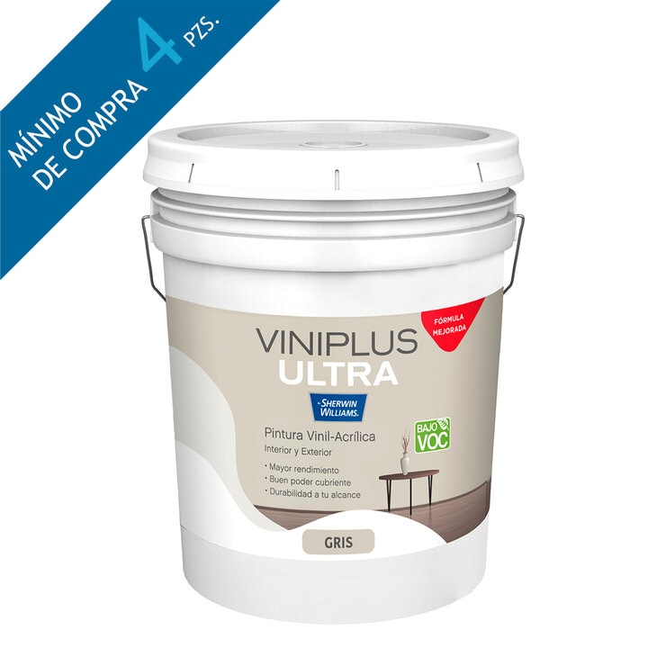 ViniPlus, Pintura Gris Viníl-Acrílica, 19L