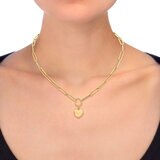 Collar, Corazón, Oro Amarillo de 14K Collar, Corazón, Oro Amarillo de 14K