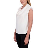 DKNY Blusa para Dama Blanco Extra Chica