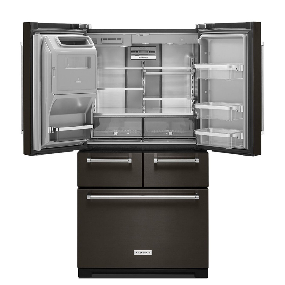 KitchenAid Refrigerador 25' French Door Negro KitchenAid Refrigerador 25' French Door Negro