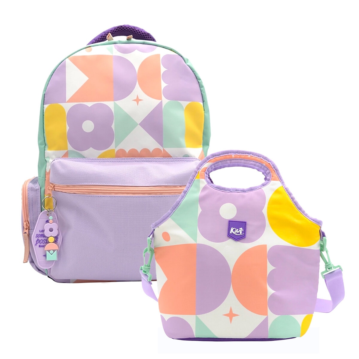 Mochila con Lonchera Kiut Norma Geometric