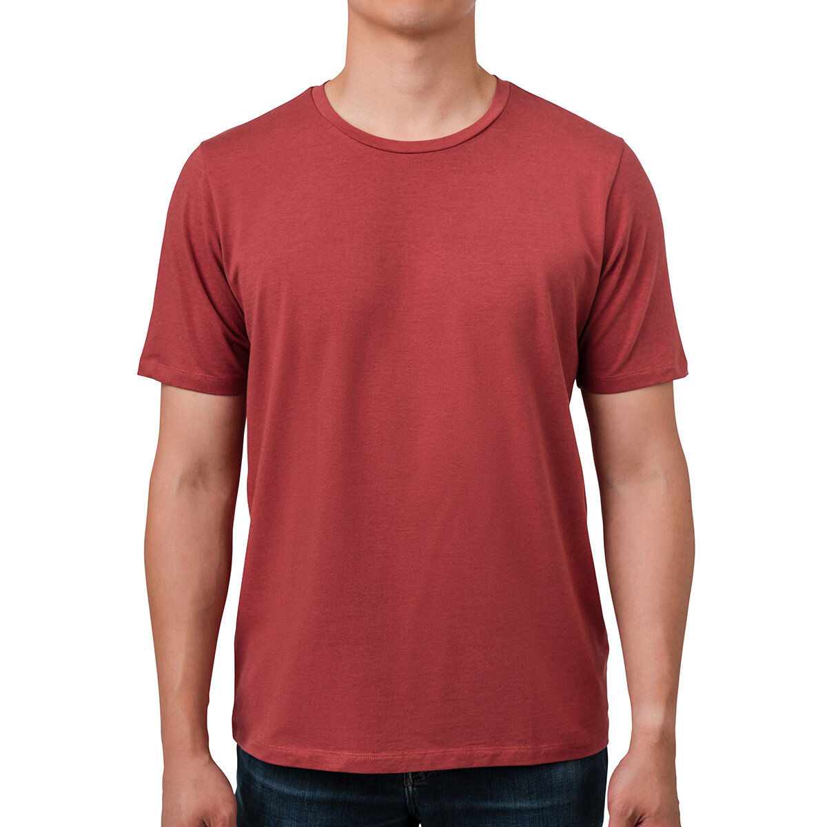Rough Dress Playera para Caballero Rojo cuello redondo Grande