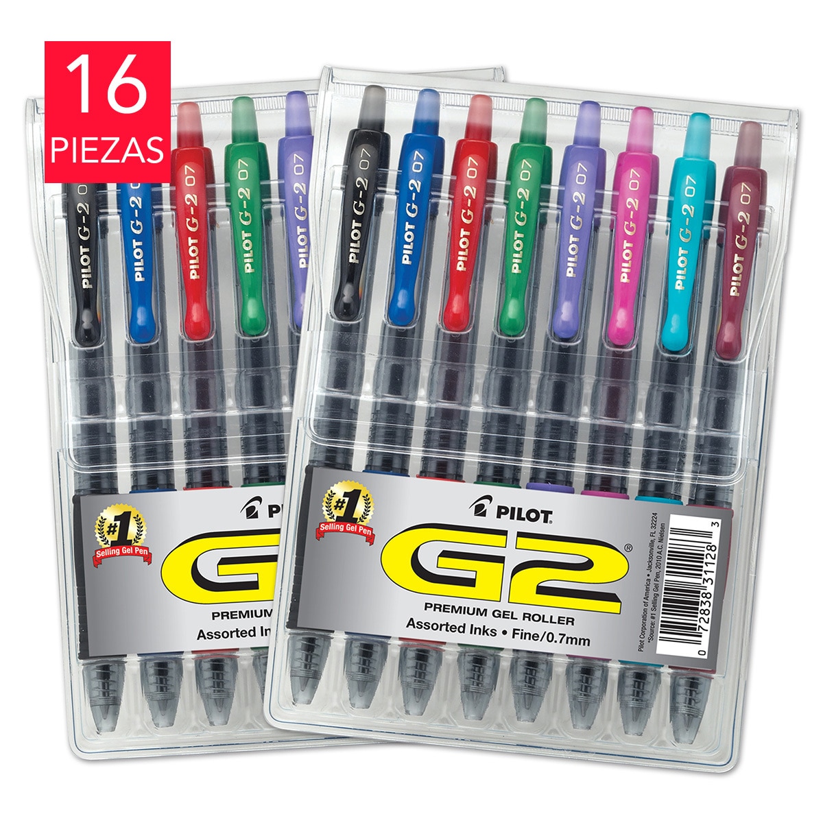 Pilot G2 Bolígrafo de Gel Punto Fino 16 Piezas Pilot G2 Bolígrafo de Gel Punto Fino 16 Piezas