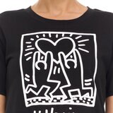 Keith Haring Conjunto de Pijama para Dama Negro Grande