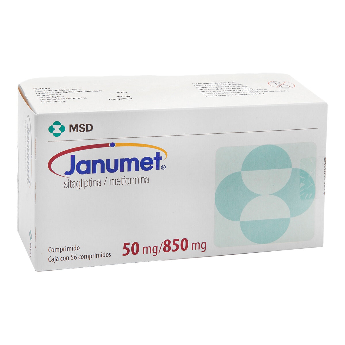 Janumet 50/850mg 56 Comprimidos