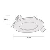 Estevez, 4 Luminarios LED Flat de 4W Empotrable