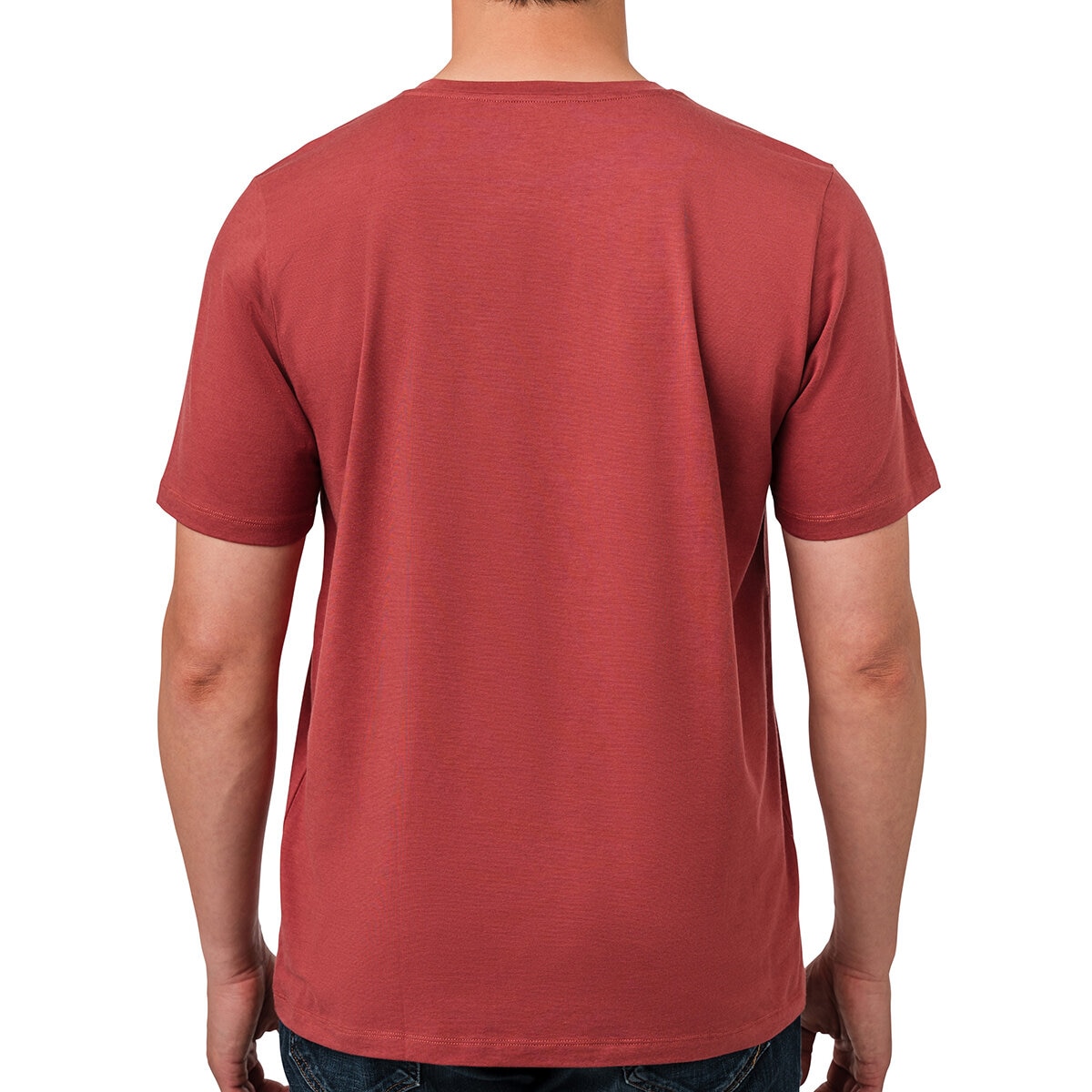 Rough Dress Playera para Caballero Rojo cuello redondo Grande