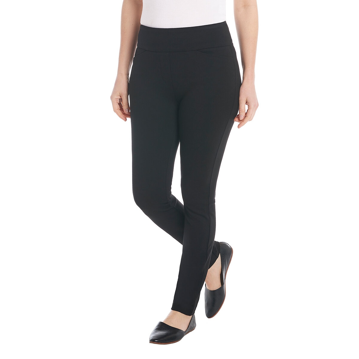 Dalia Pantalón para Dama Negro Liso Extra Grande Costco...