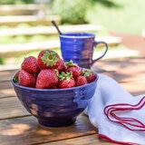 Over & Back Vajilla de Cerámica de 16 piezas, Azul