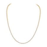 Collar de Diamantes, 5ctw, Oro Amarillo de 14K