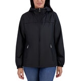 DKNY Chamarra rompevientos para Dama Negro Mediana
