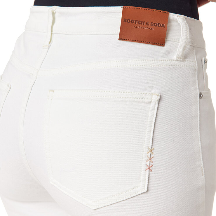 Scotch & Soda Jeans para Dama Blanco 8
