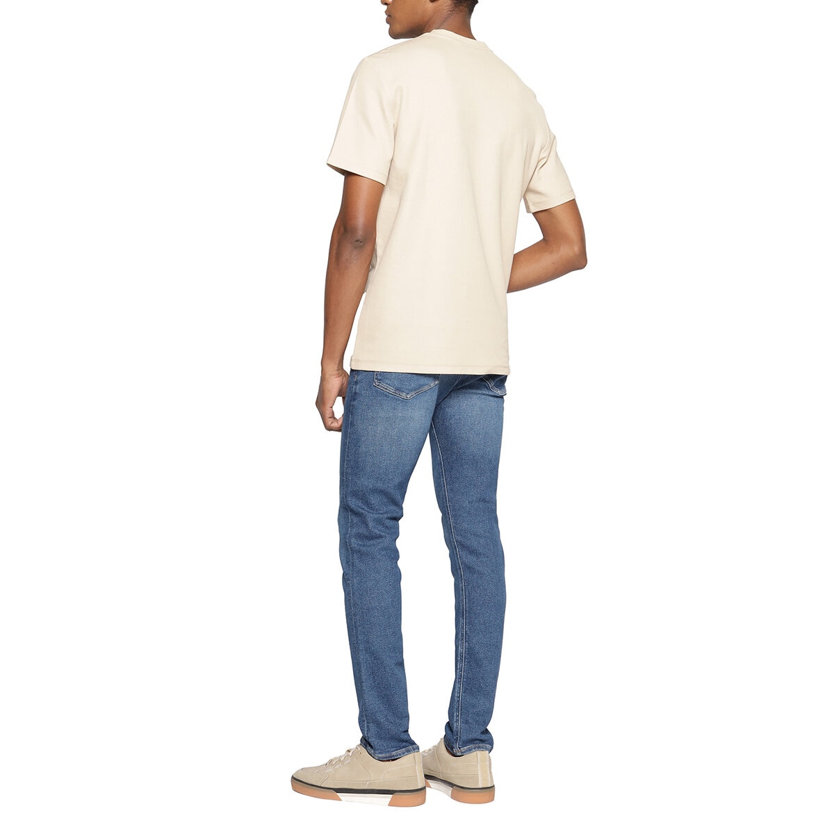 Calvin Klein Playera para Caballero Café Chica