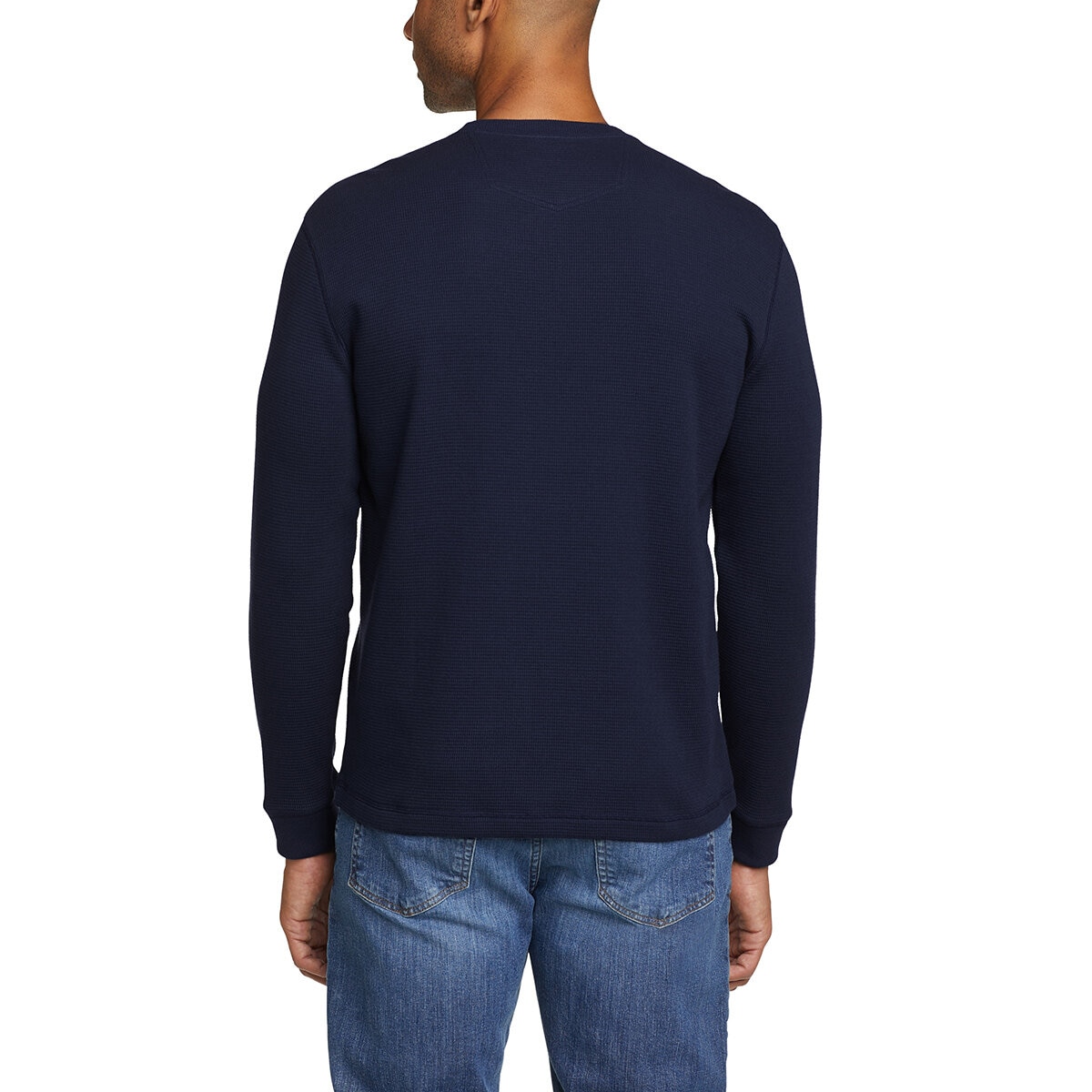 Eddie Bauer Playera de manga larga para Caballero Mediana Azul
