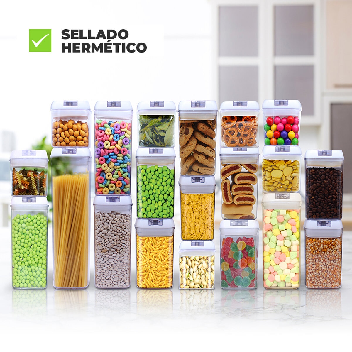 teléfono suerte sonriendo AG, Contenedores de Alimentos con Tapa Hermética, Set de ...