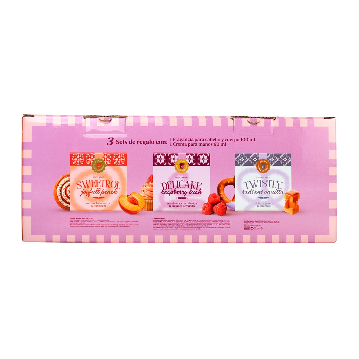 Natural Scents Set de Fragancia y Crema para Manos, 3 Piezas