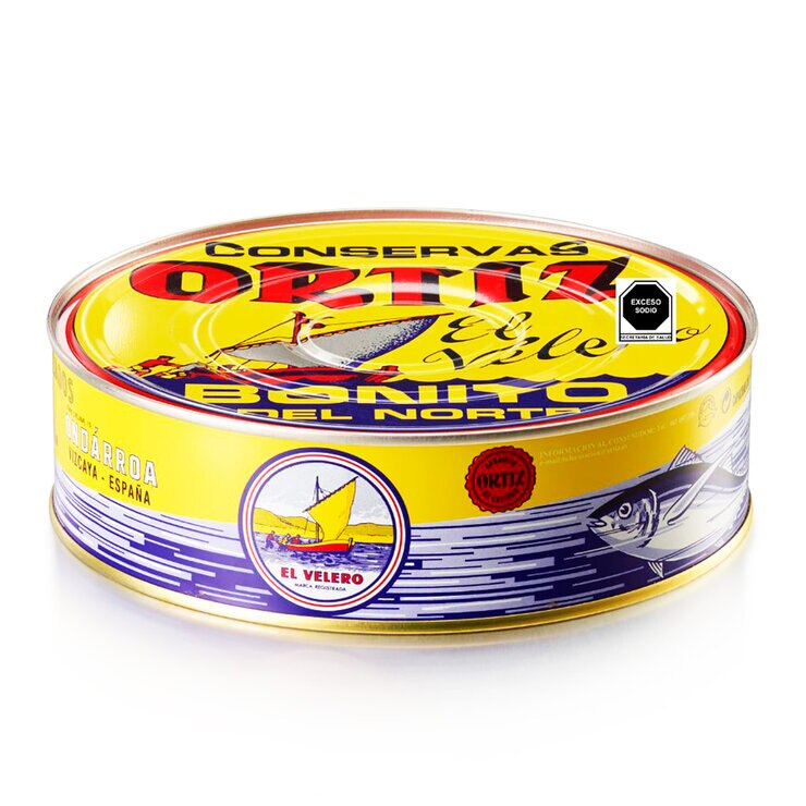 Ortiz Atún Blanco en Aceite de Oliva Pandereta 1.825 kg