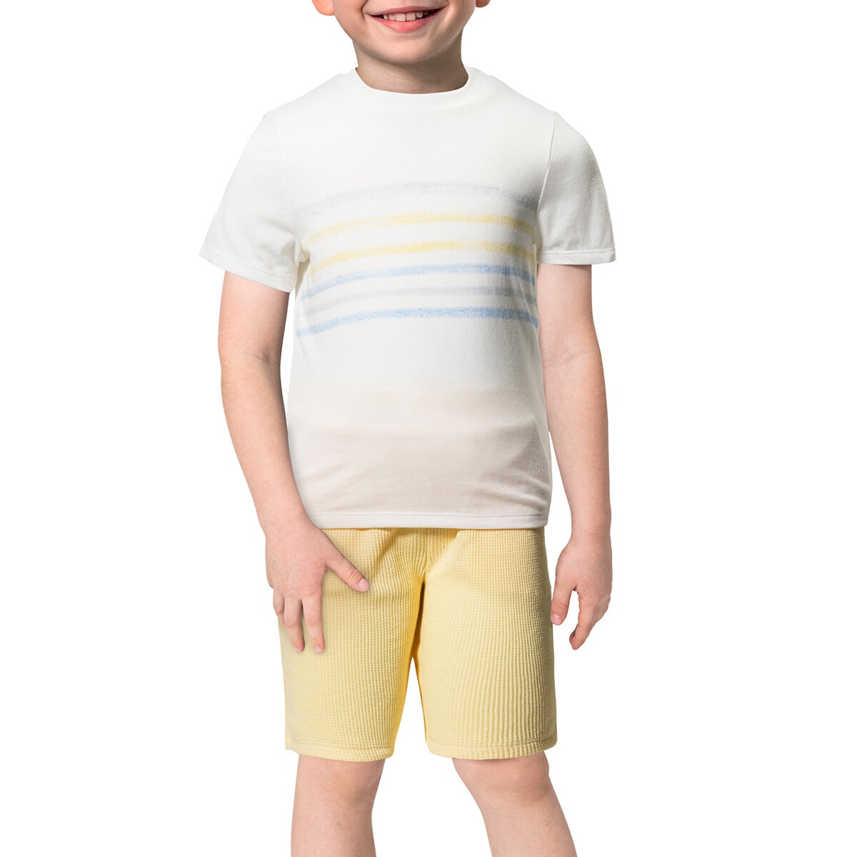 Nicole Miller Conjunto de 6 Piezas para Niños y Niñas Azul / Amarillo / Gris 4 Años Nicole Miller Conjunto de 6 Piezas para Niños y Niñas Azul / Amarillo / Gris 4 Años