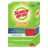 Scotch Brite Dobie Fibras Limpiadoras 12 pzs
