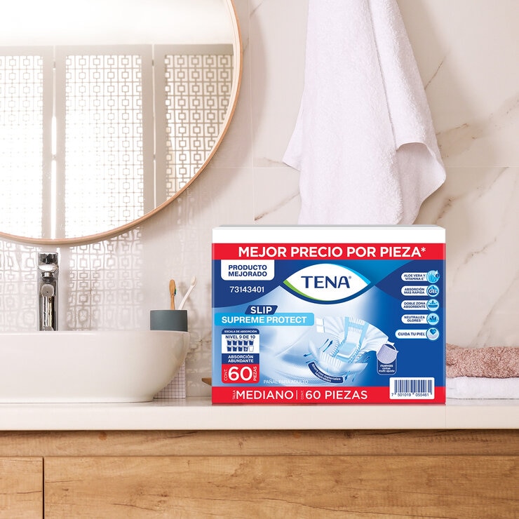 Tena Slip Supreme Mediano 60 pzas